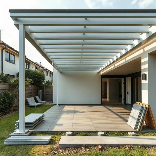 Professional Aluminium Pergola Design in Dubai carried out by a licensed technician