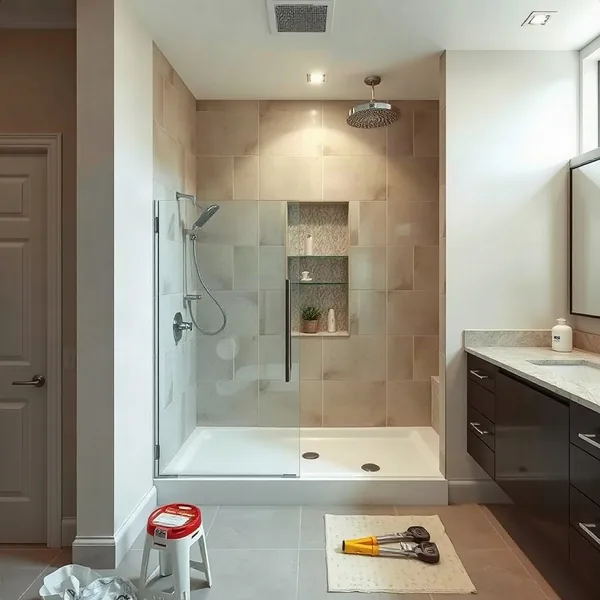 Professional Bathroom Shower Divider in Dubai carried out by a licensed technician