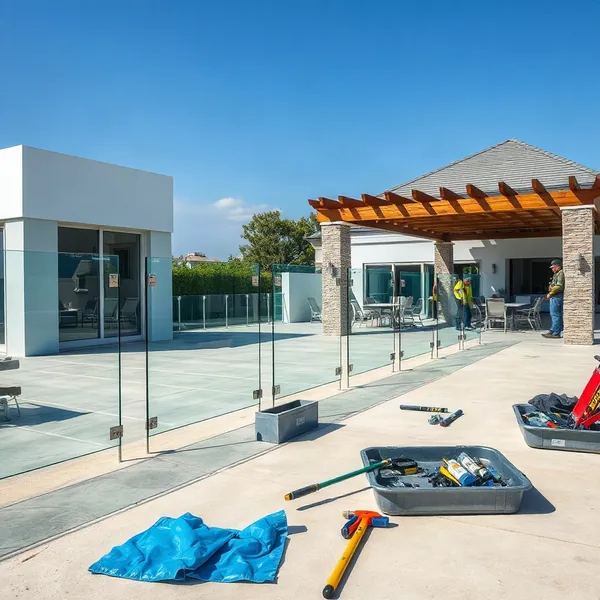Professional Exterior Glass Guardrails in Dubai carried out by a licensed technician