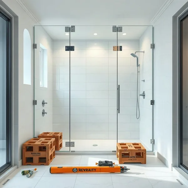 Professional Frameless Shower Glass Partition in Dubai carried out by a licensed technician