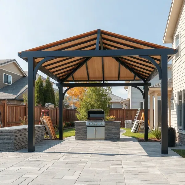 Professional Grill Gazebo / BBQ Gazebo in Dubai carried out by a licensed technician