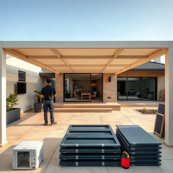 Professional Motorized Smart Pergola Installation in Dubai carried out by a licensed technician