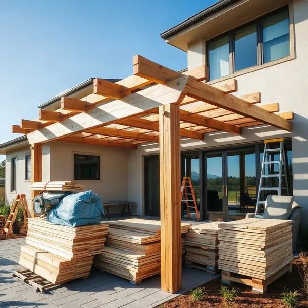 Professional Pergola Renovation in Dubai carried out by a licensed technician