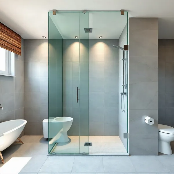 Professional Tempered Glass Bathroom Partition in Dubai carried out by a licensed technician